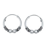 Sterling Silver Bali Hoop Earring