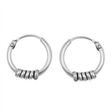 Sterling Silver Bali Hoop Earring