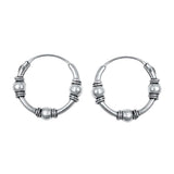 Sterling Silver Bali Hoop Earring