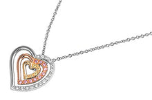 Load image into Gallery viewer, Sterling Silver Necklace Heart With CZ