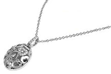 Load image into Gallery viewer, Sterling Silver Necklace Heart With CZ
