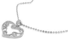 Load image into Gallery viewer, Sterling Silver Necklace Heart With CZ