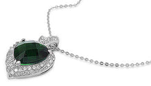 Load image into Gallery viewer, Sterling Silver Necklace Heart With CZ