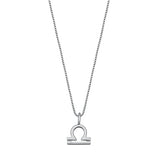 Sterling Silver Libra Zodiac Necklace
