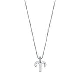 Sterling Silver Aries Zodiac Necklace