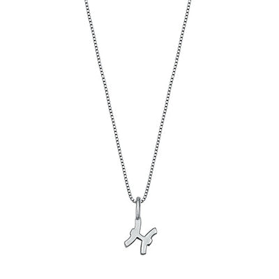 Sterling Silver Pisces Zodiac Necklace