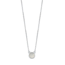 Load image into Gallery viewer, Sterling Silver Round Moonstone Necklace