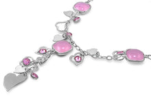 Load image into Gallery viewer, Sterling Silver Necklace Heart With Stone