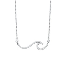 Load image into Gallery viewer, Sterling Silver Wave Necklace-7mm