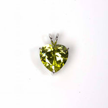 Load image into Gallery viewer, Sterling Silver Heart Pendant with CZAnd Pendant Height 20mm