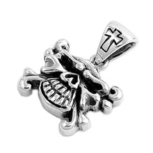 Load image into Gallery viewer, Sterling Silver Skull Shape Pendant And Height 30mm