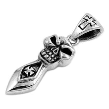 Load image into Gallery viewer, Sterling Silver Oxidized Skull Shape Pendant And Height 39mm