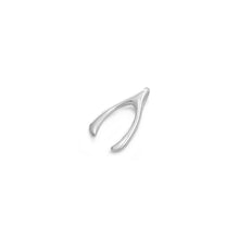Load image into Gallery viewer, Sterling Silver Modish Plain Wish Bone Pendant with Pendant Height of 23MM