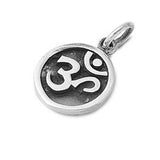 Sterling Silver Stylish Ohm Sign Pendant with Pendant Height of 16MM