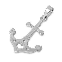 Load image into Gallery viewer, Sterling Silver Anchor Shape PendantAndHeight 24mm