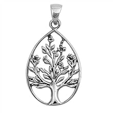 Load image into Gallery viewer, Sterling Silver Stylish Tree of Life Pendant with Pendant Height of 31MM
