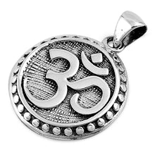 Load image into Gallery viewer, Sterling Silver Om Shape PendantAndHeight 23mm