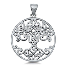 Load image into Gallery viewer, Sterling Silver Celtic Tree of Life Plain Pendant