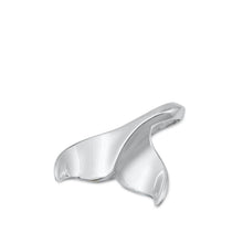Load image into Gallery viewer, Sterling Silver Oxidized Whale Tail Pendant - silverdepot