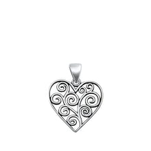 Load image into Gallery viewer, Sterling Silver Heart Pendant