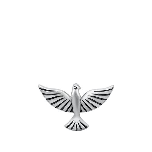 Sterling Silver Oxidized Sparrow Pendant
