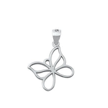 Load image into Gallery viewer, Sterling Silver Oxidized Butterfly Pendant