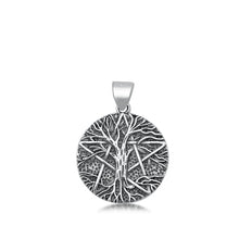 Load image into Gallery viewer, Sterling Silver Oxidized Tree of Life and Star Pendant