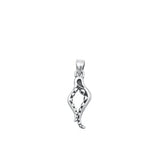 Sterling Silver Oxidized Tentacles Pendant