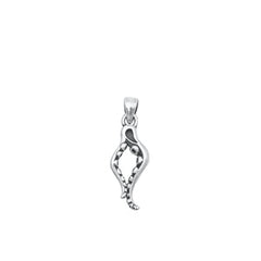 Sterling Silver Oxidized Tentacles Pendant