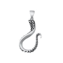 Load image into Gallery viewer, Sterling Silver Oxidized Tentacle Pendant-31mm