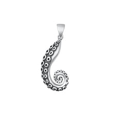 Load image into Gallery viewer, Sterling Silver Oxidized Tentacle Pendant-28mm