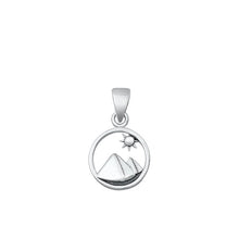 Load image into Gallery viewer, Sterling Silver Oxidized Mountains Pendant