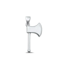 Load image into Gallery viewer, Sterling Silver Oxidized Axe Pendant Face Height-21.7mm