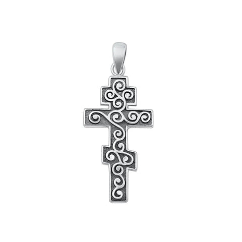 Sterling Silver Oxidized Astrology Chart Pendant