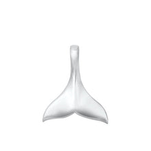 Load image into Gallery viewer, Sterling Silver Polished Whale Tail Pendant
