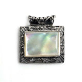 Sterling Silver White Pearl Stone Pendant