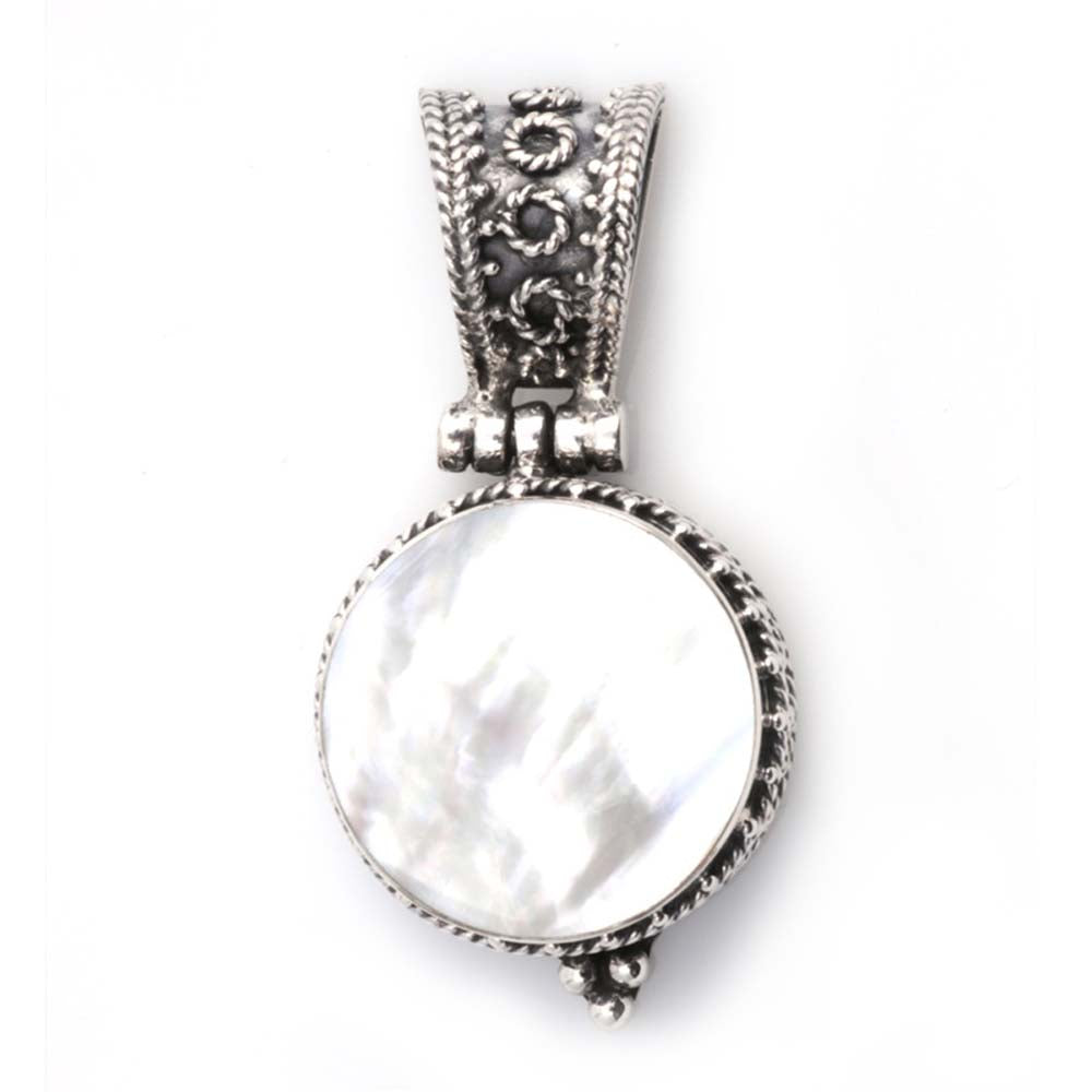 Sterling Silver Pearl Stone Pendant