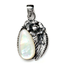 Load image into Gallery viewer, Sterling Silver Pearl Stone Pendant