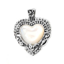 Load image into Gallery viewer, Sterling Silver Pearl Stone Pendant