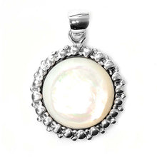 Load image into Gallery viewer, Sterling Silver Pearl Stone Pendant