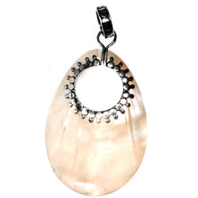 Load image into Gallery viewer, Sterling Silver Pearl Stone Pendant