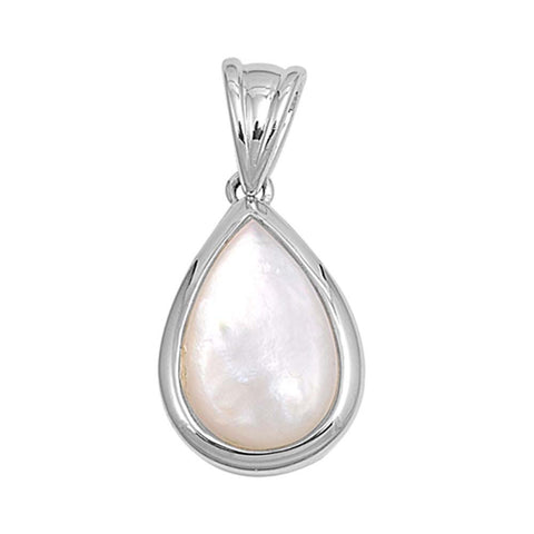 Sterling Silver Pearl Stone Pendant