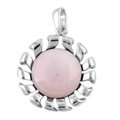 Sterling Silver Pearl Stone Pendant