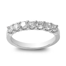Load image into Gallery viewer, Sterling Silver Round Clear CZ RingAnd Face Height 4mm
