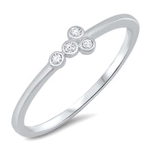 Load image into Gallery viewer, Sterling Silver Cross Cubic Zirconia Ring
