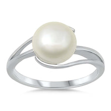 Load image into Gallery viewer, Sterling Silver Pearl Ring