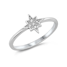 Load image into Gallery viewer, Sterling Silver Twinkle Star Cubic Zirconia Ring