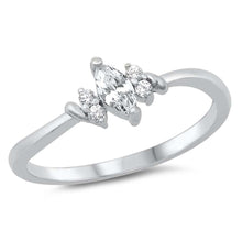 Load image into Gallery viewer, Sterling Silver Marquise Cubic Zirconia Ring