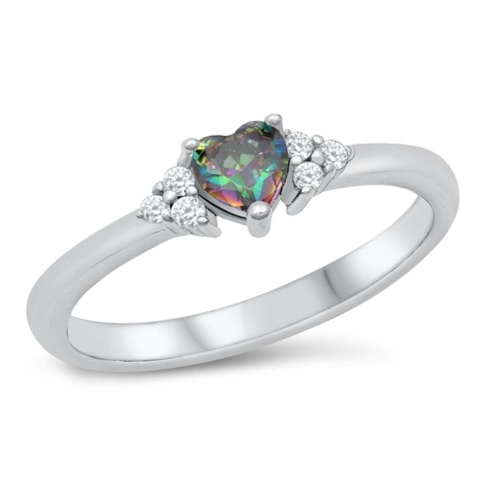 Sterling Silver Bali Design Pink CZ Ring - silverdepot