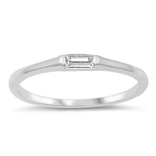 Load image into Gallery viewer, Sterling Silver 2mm Clear CZ Ring